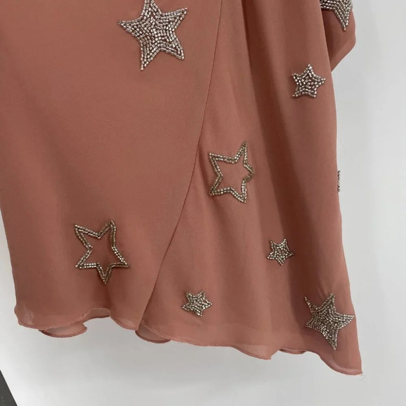 NWT Chaser Rosebud Beaded star halter blouse - Picture 5 of 11